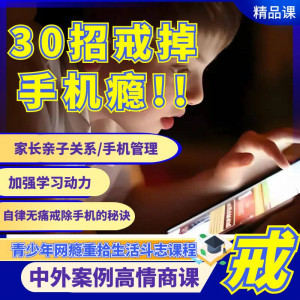 戒瘾网瘾视频教程全套管理技巧亲子关系学习动力在线课程-筠熙虚拟仓