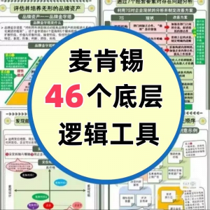 46种麦肯锡思考工具框架底层逻辑137页PPT属于芒格100个思维模型-筠熙虚拟仓