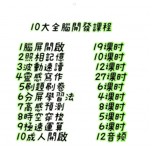 十大全脑开发课程照相记忆脑屏开启十大右脑开发课程试学试听-筠熙虚拟仓