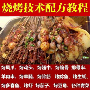 正宗全国烧烤技术配方全套视频教程配料技巧制作培训教学资料大全-筠熙虚拟仓