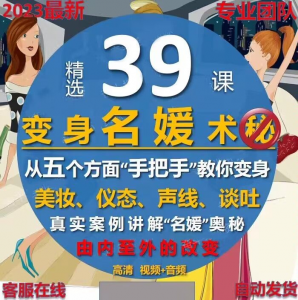 名媛打造读心术教程男性思维提高情商女性心理学思维逻辑心理课程-筠熙虚拟仓