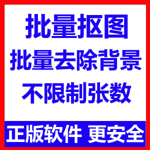 批量抠图工具 全自动去除图片背景软件 本地运行 不限制张数-筠熙虚拟仓