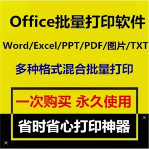 Office批量打印软件工具 Word/Excel/PPT/图片/PDF批量打印软件-筠熙虚拟仓