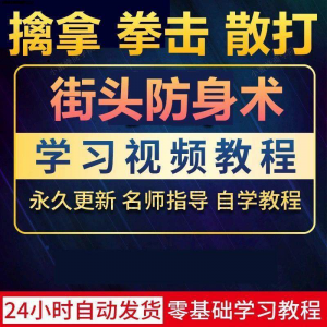 街头防身术擒拿拳击散打视频教程全套入门自学零基础学习教程视频-筠熙虚拟仓