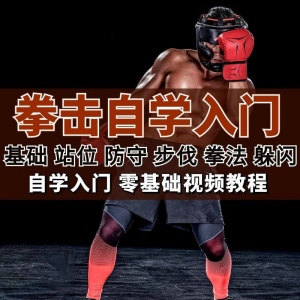 全套拳击指导视频教程自学零基础小白入门自卫搏击格斗防护资料-筠熙虚拟仓